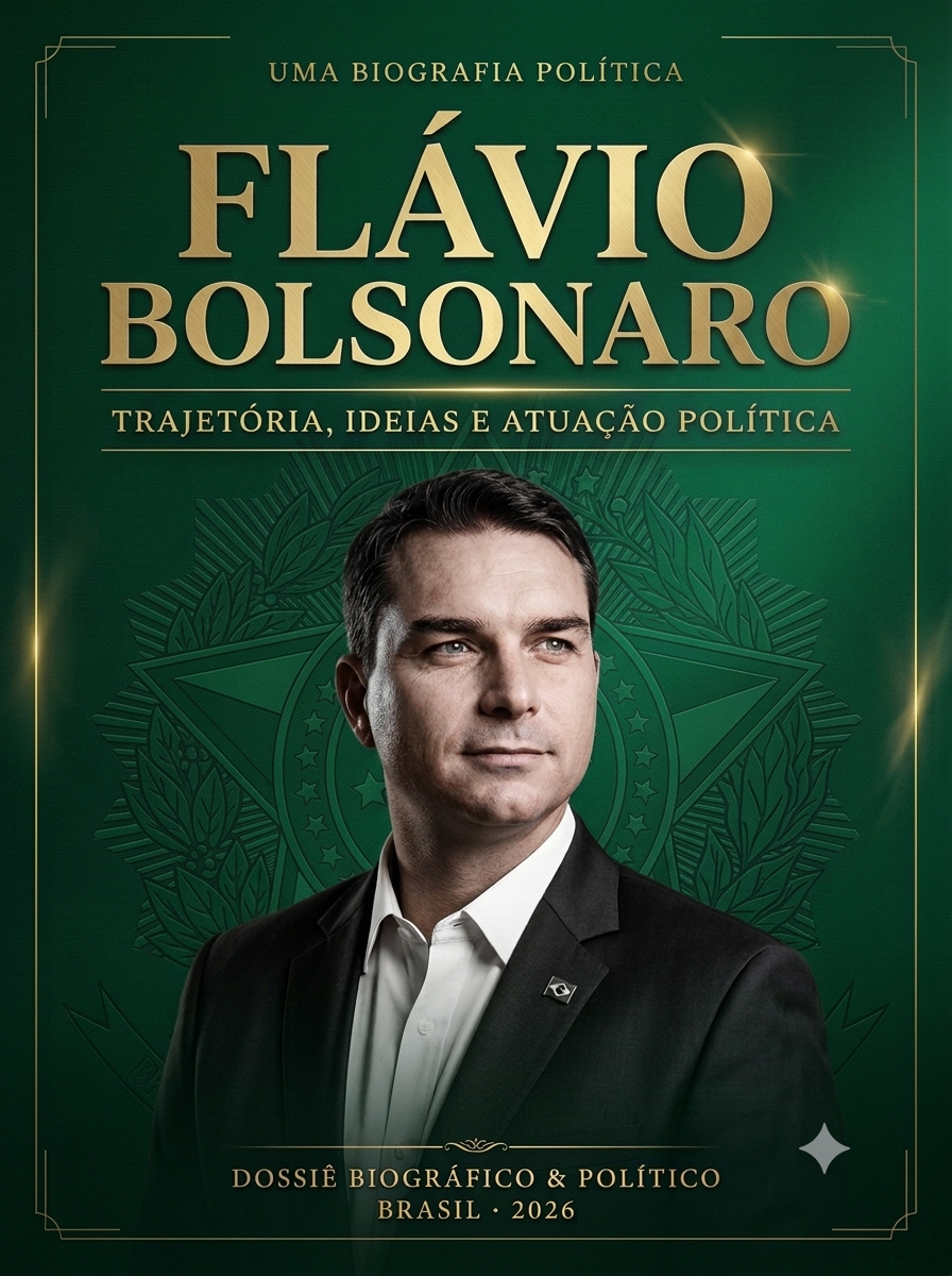 Capa do dossiê político Flávio Bolsonaro